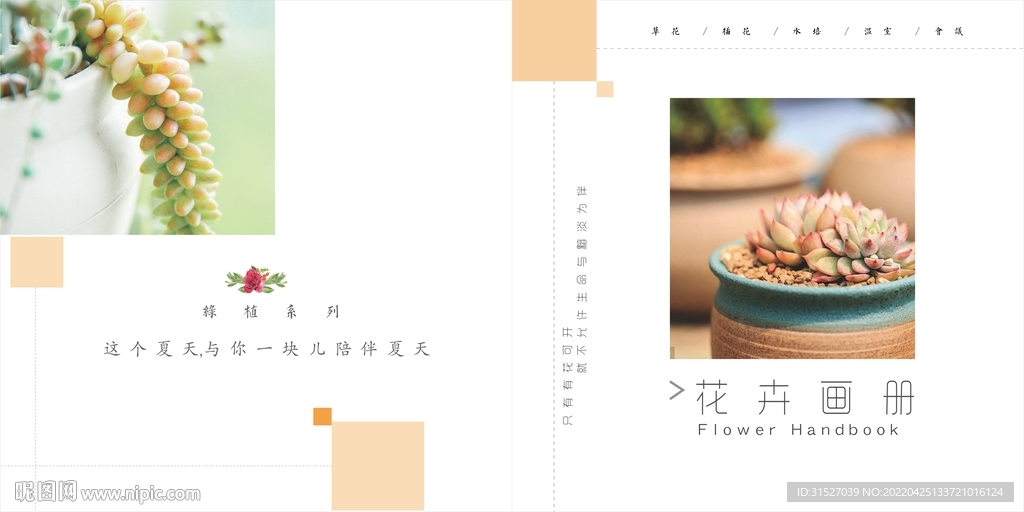 鲜花画册封面设计