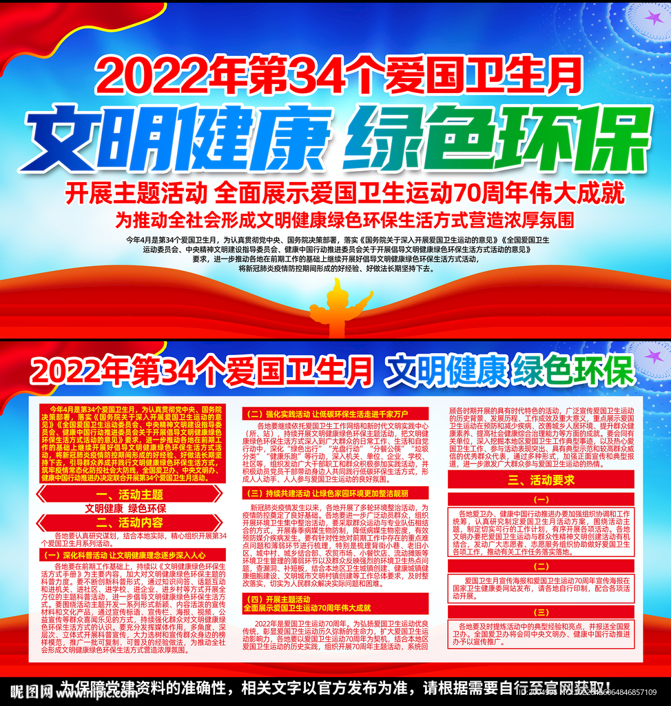 爱国卫生月展板