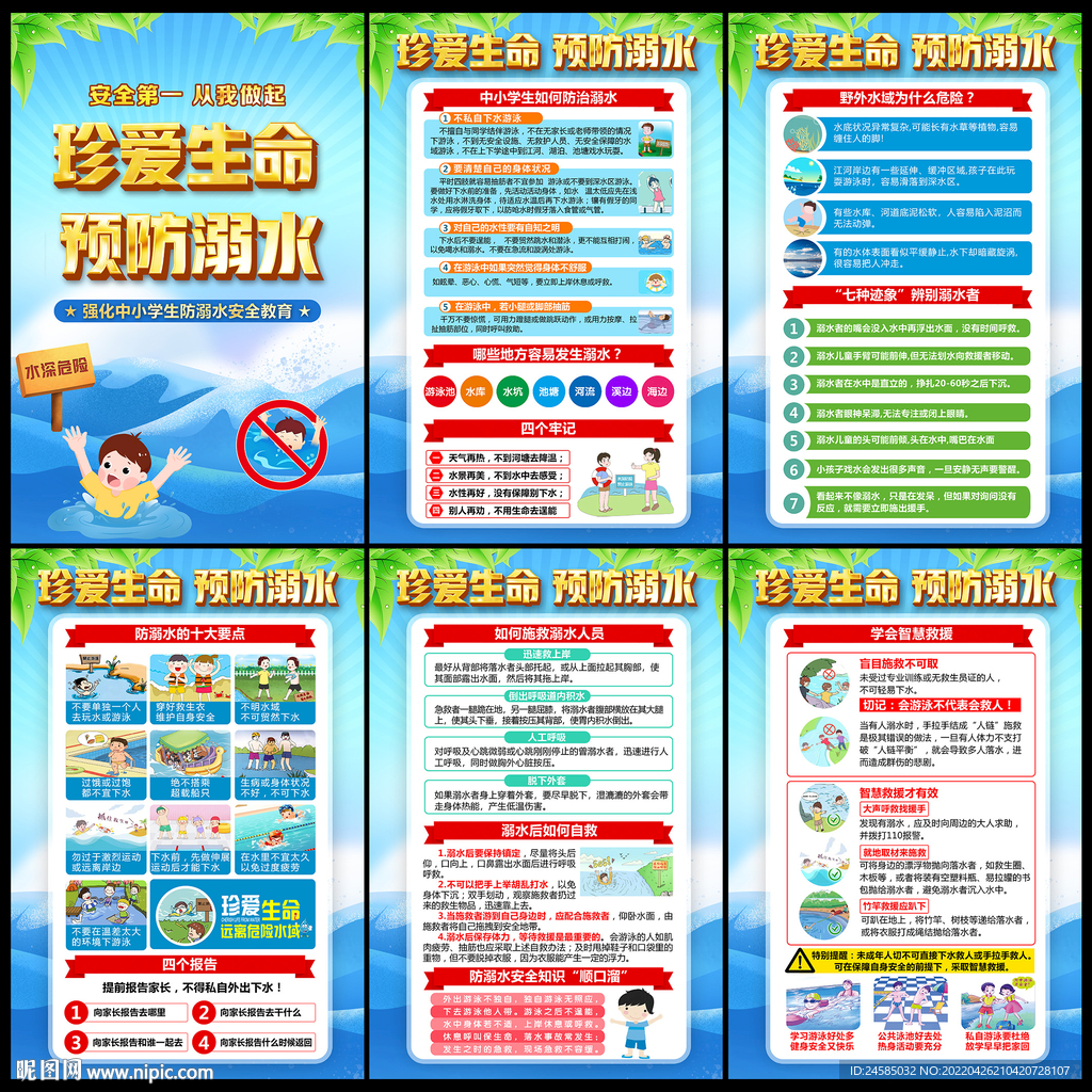 防溺水展板