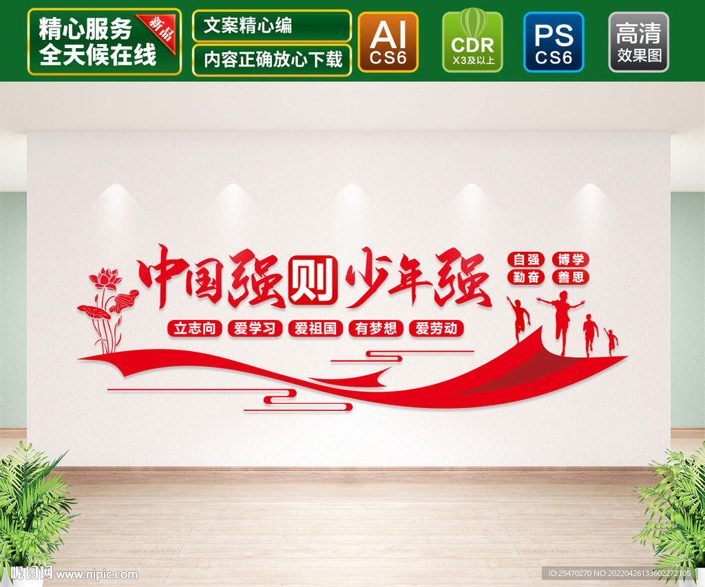 少年强则中国强文化墙