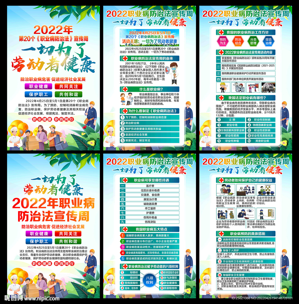 职业病防治法宣传周展板