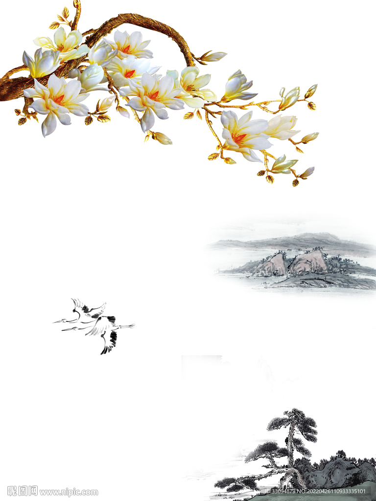 高清分层透明底推拉门打印图