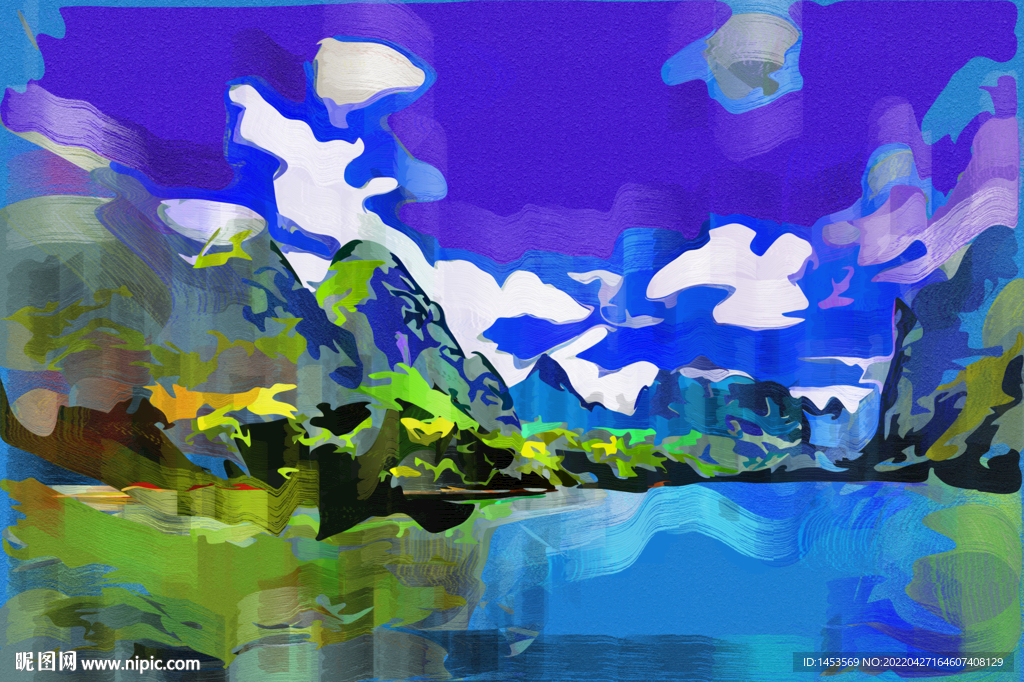 抽象风景画