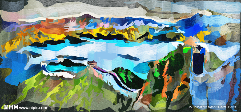 长城油画