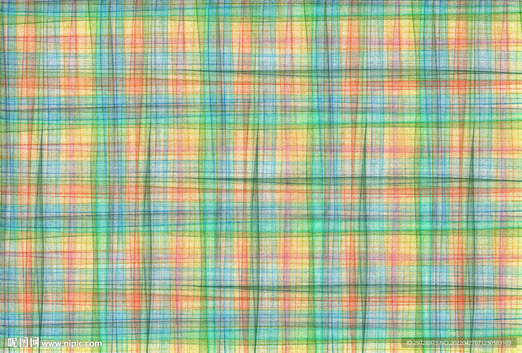 彩色格子布纹肌理