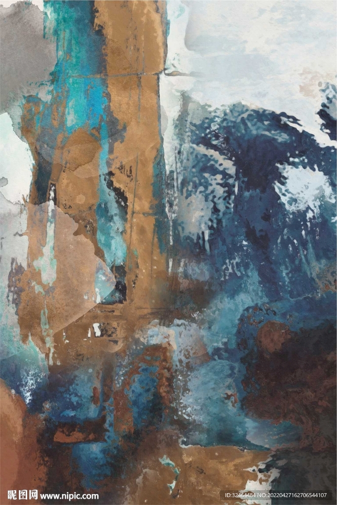 轻奢装饰画 抽象油画 北欧风格