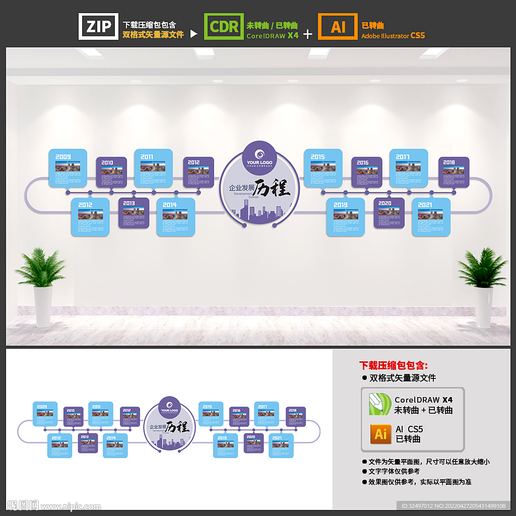 企业发展历程文化墙