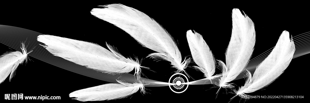 高清分层透明底腰线打印图