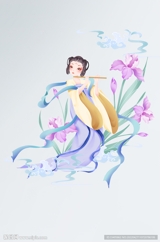 唯美古风少女人物形象设计