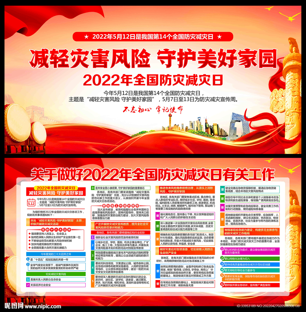 防灾减灾宣传展板