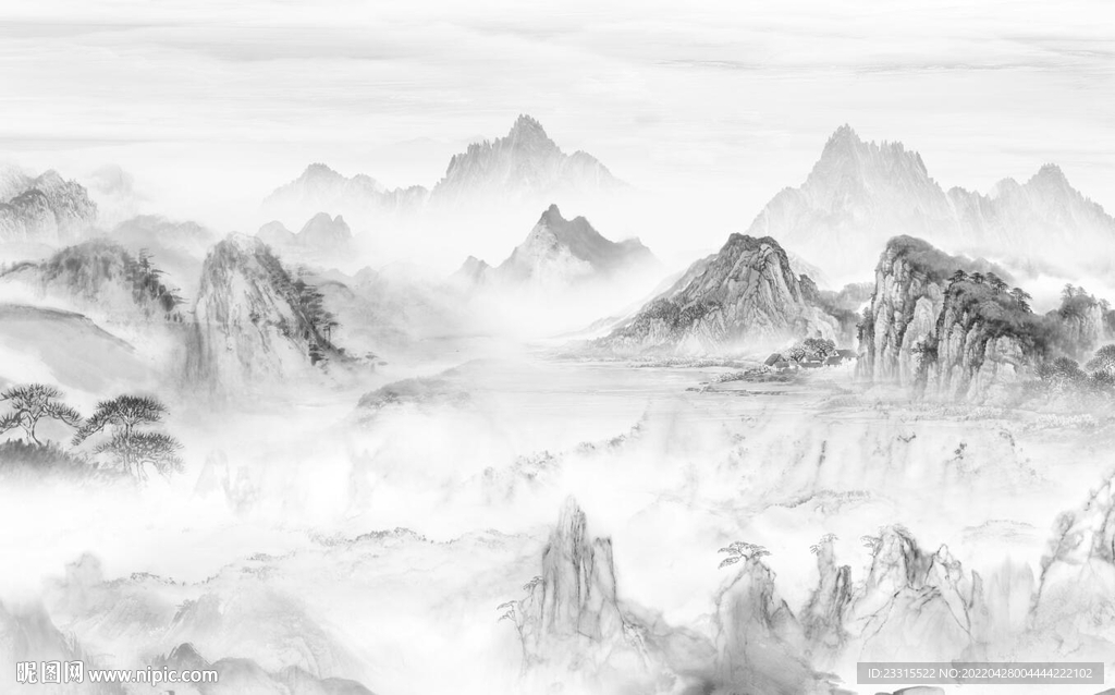 雅士白简约现代新中式背景墙