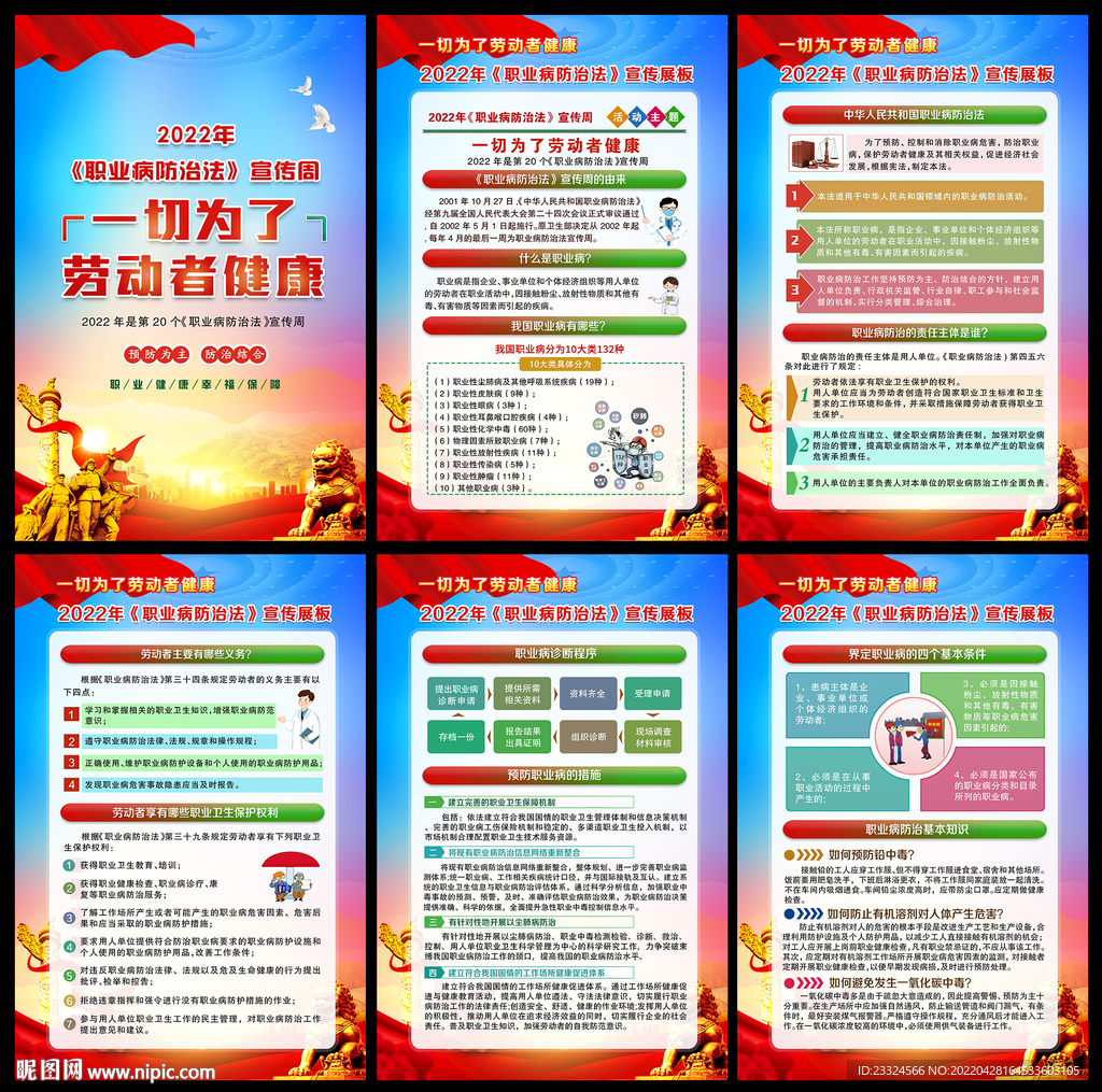 职业病防治法海报