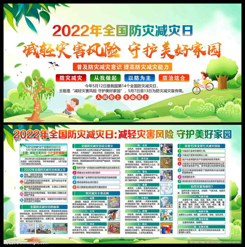 防灾减灾日展板