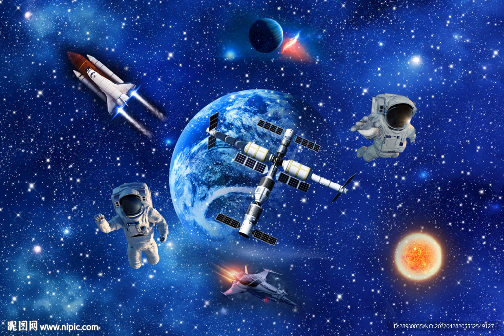 飞船宇航员空间站
