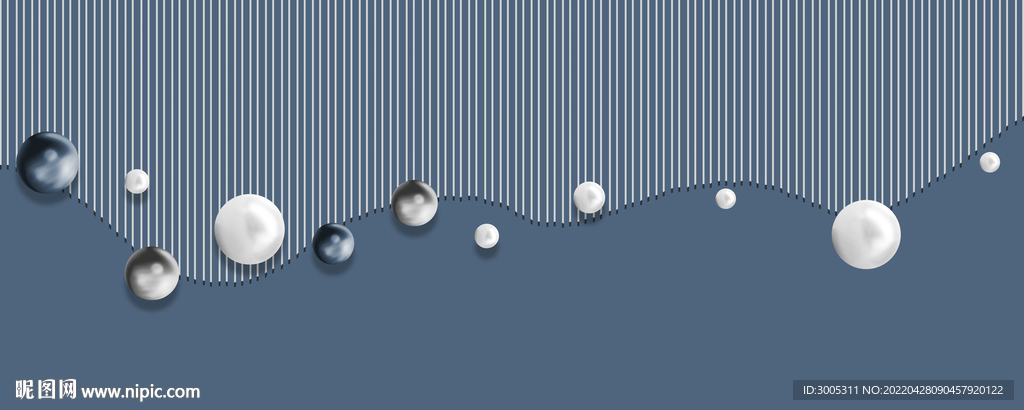 装饰画 光影画 线条圆球