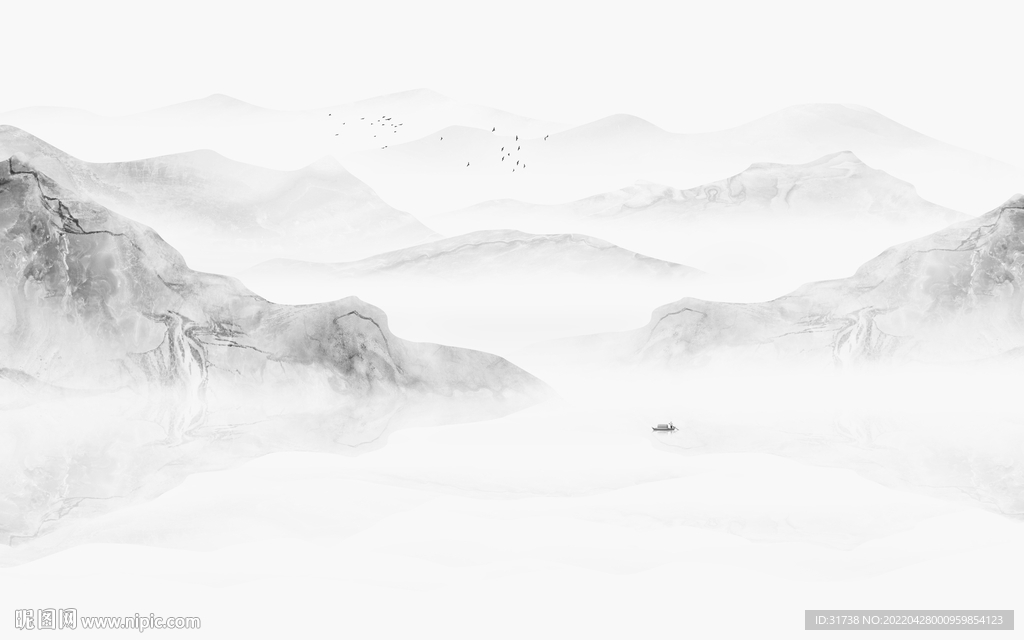 雅士白简约现代新中式背景墙