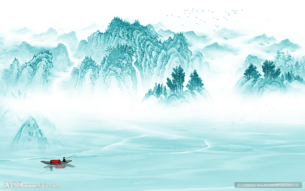 意境 高档风景山水 tif分层