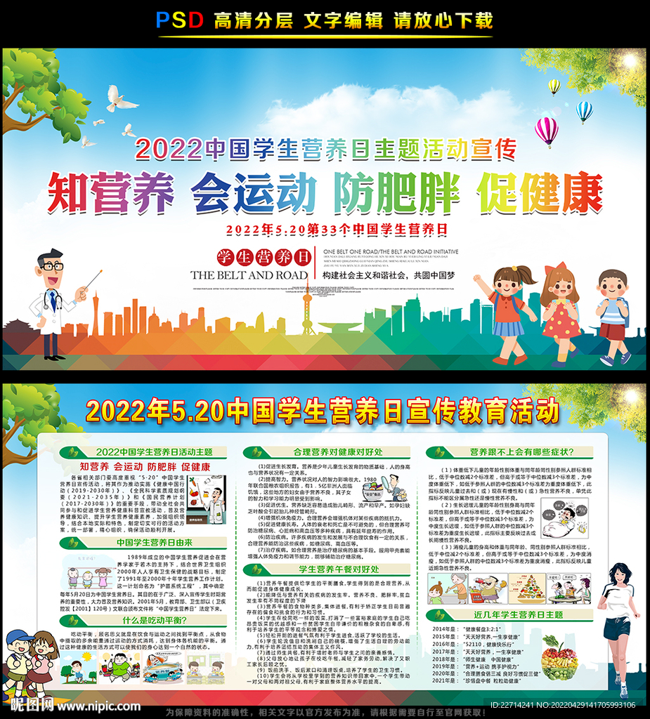 2022年中国学生营养日主题展