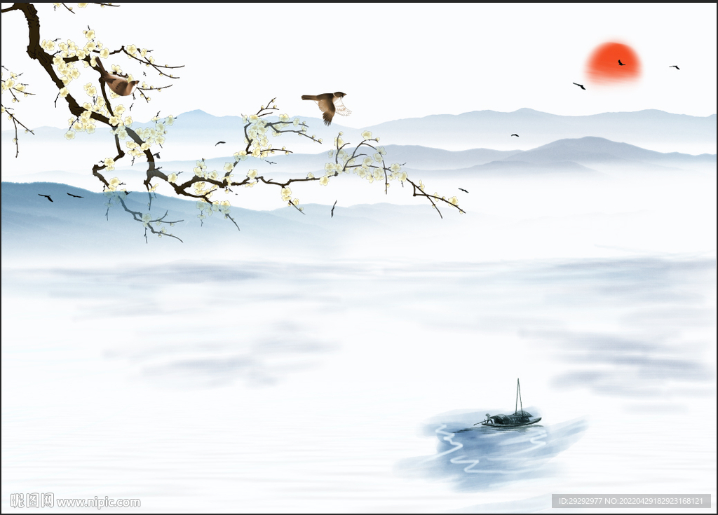 抽象山水