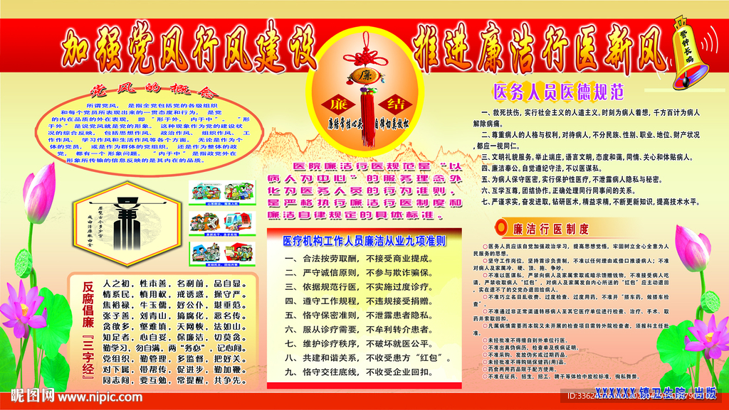 党风行风建设宣传板报