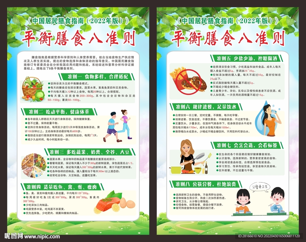 中国居民 膳食指南 海报