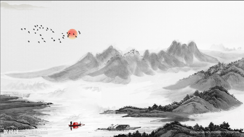 抽象山水