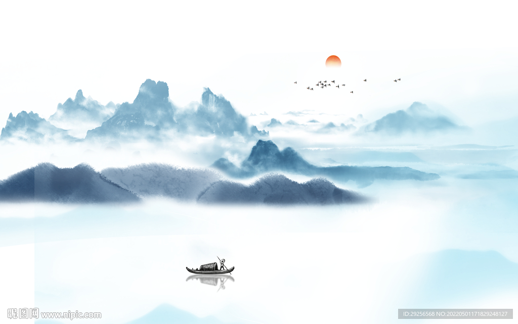 抽象山水
