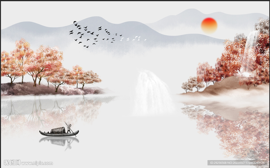 抽象山水