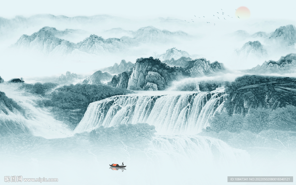 高清意境新画山水 TIF分层