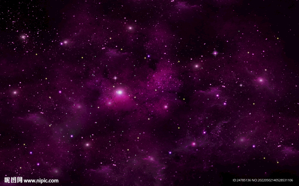 紫色星空