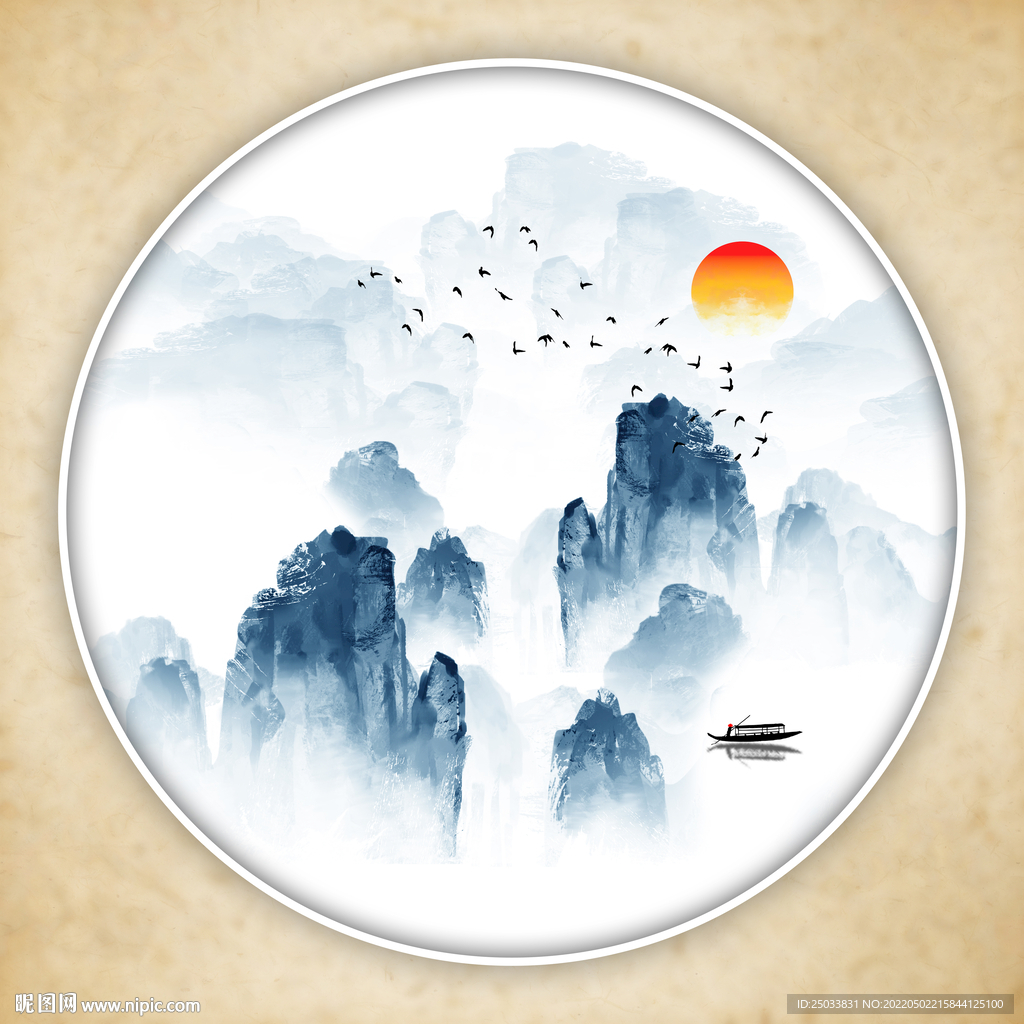 禅意山水画