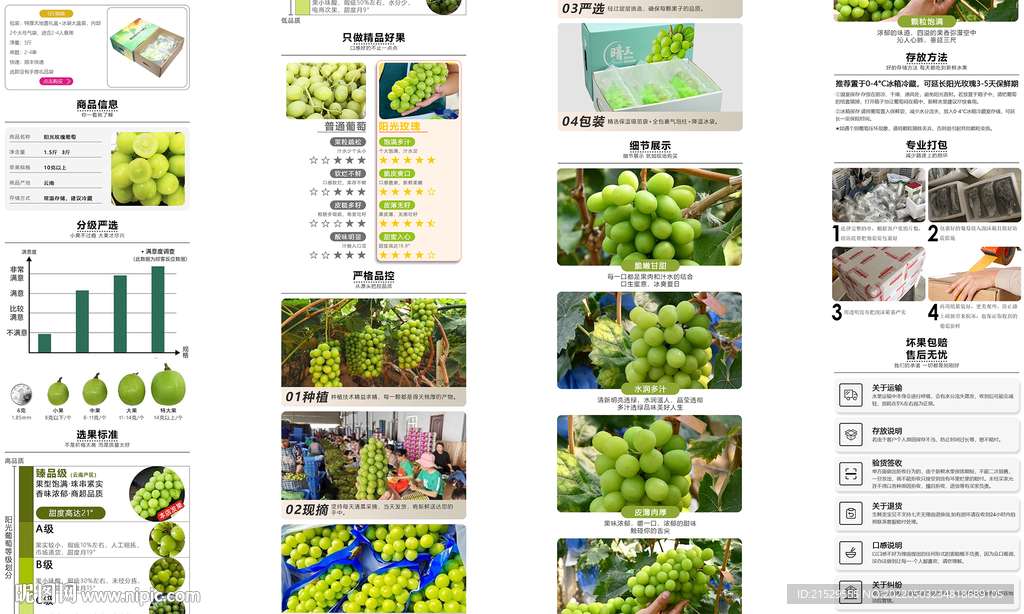 阳光葡萄详情页