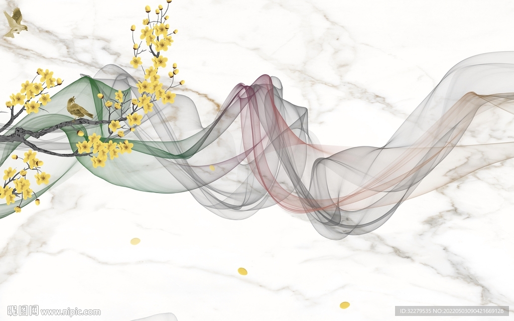 现代 客厅高端山水 TIF分层