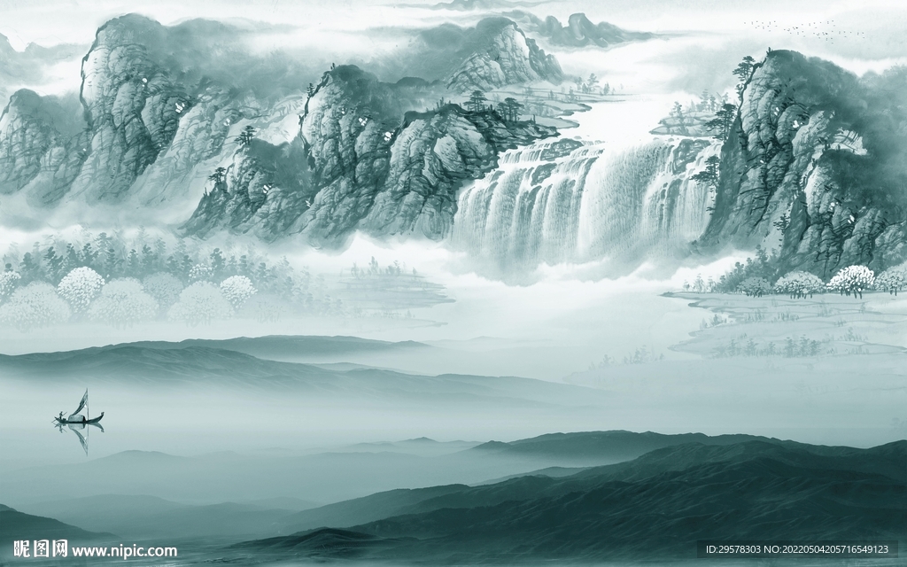 中式 高端人气山水 TIF分层