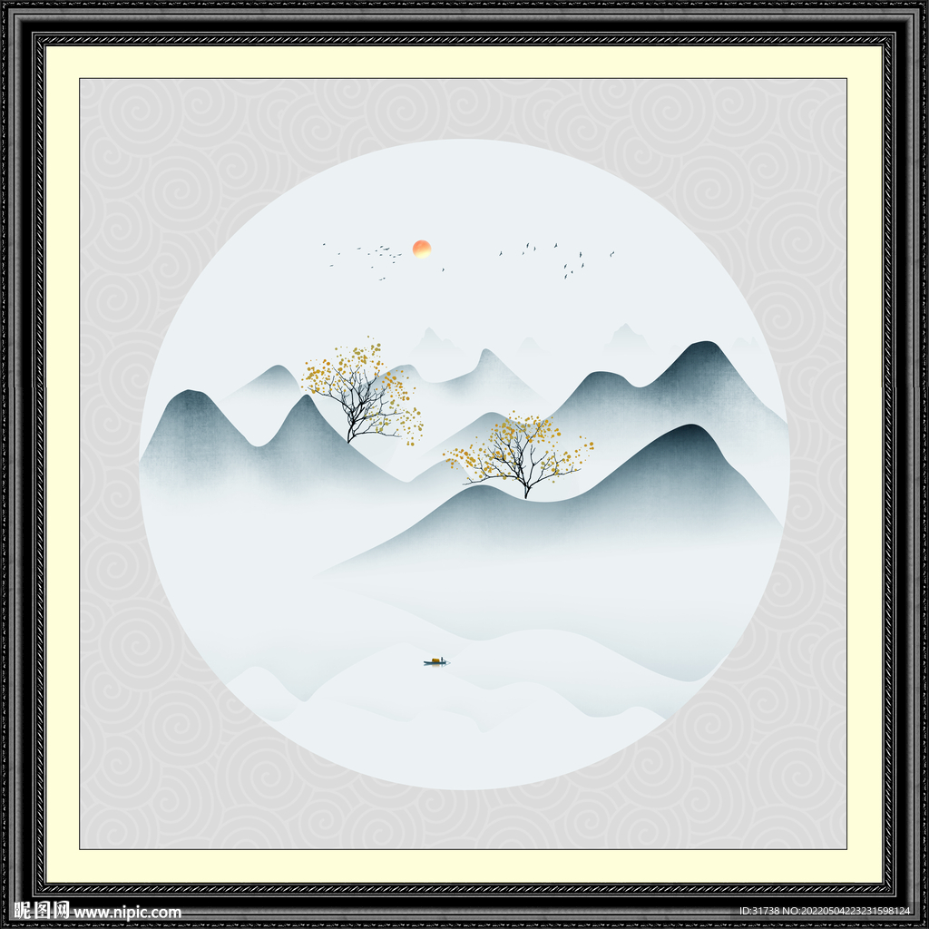 新中式水墨画