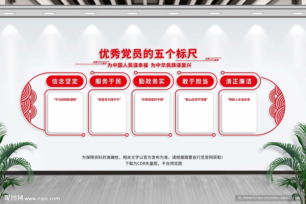 优秀党员的五个标尺.