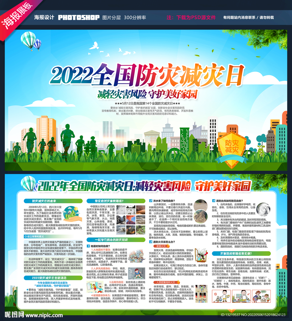 防灾减灾日展板
