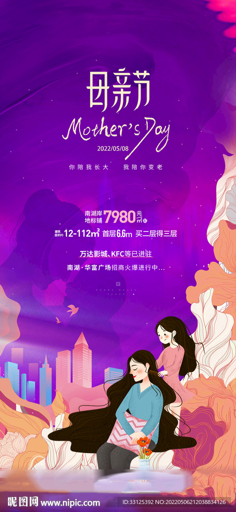 母亲节地产朋友圈海报