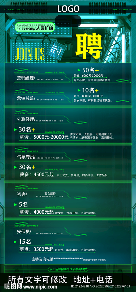 酒吧夜店招聘图片