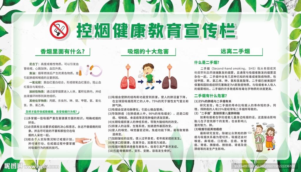控烟宣传栏