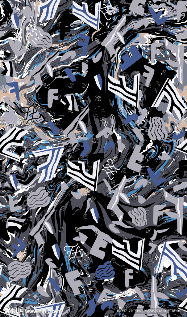 大牌 字母 流体