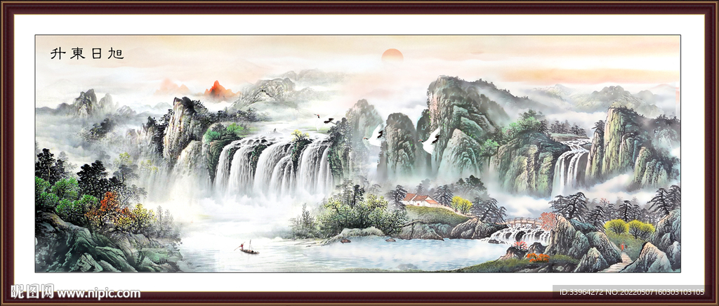巨幅山水画