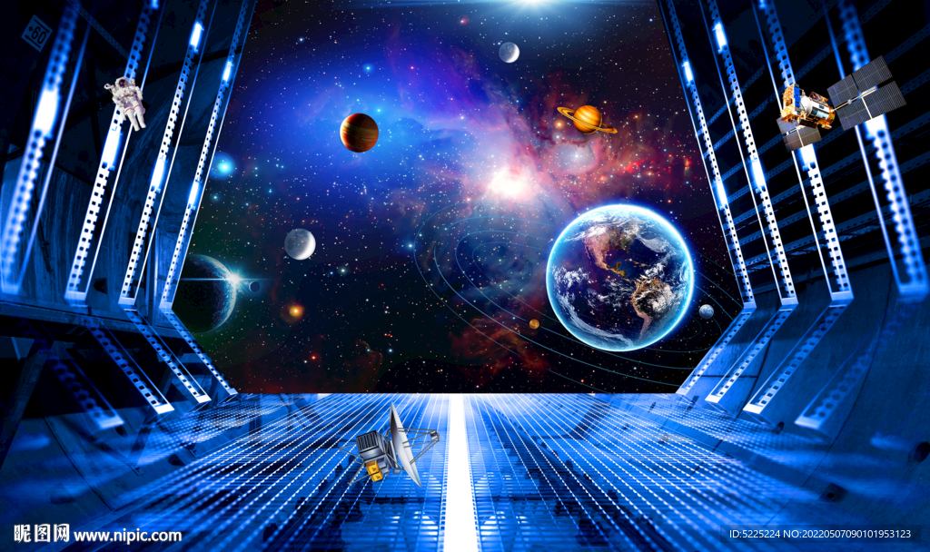 3D宇宙太空立体画