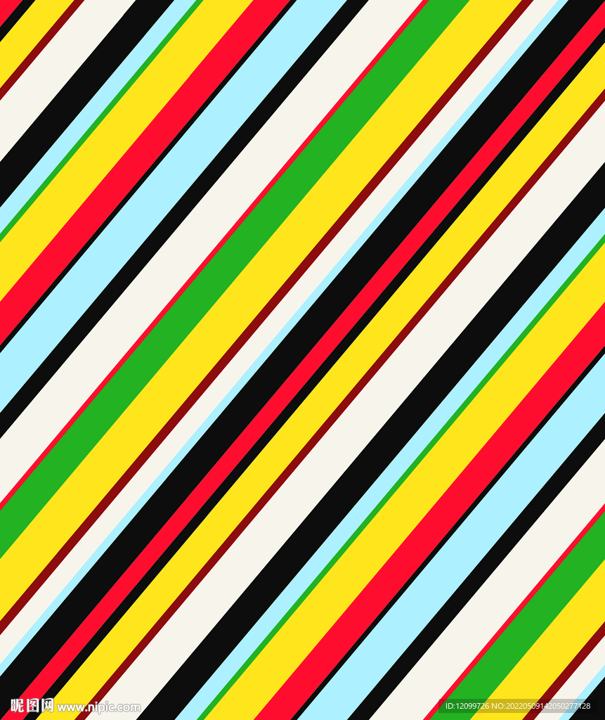 大牌条纹 斜条数码印花