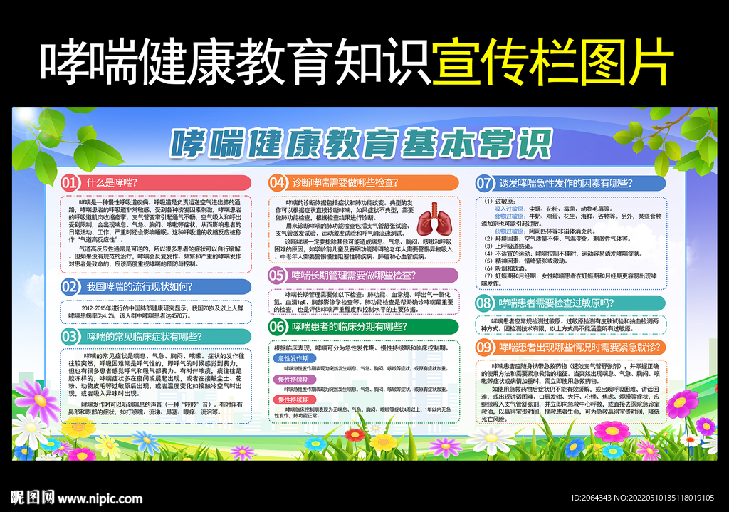 哮喘健康教育知识宣传