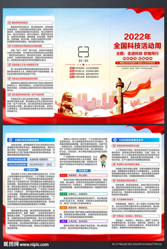 2022全国科技宣传周折页