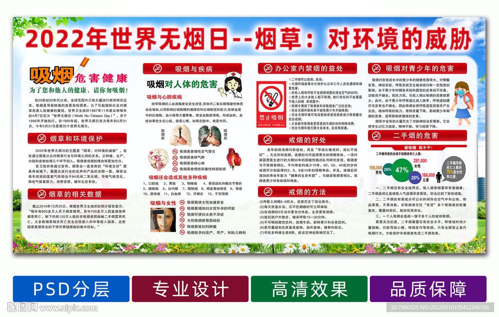 世界无烟日宣传画