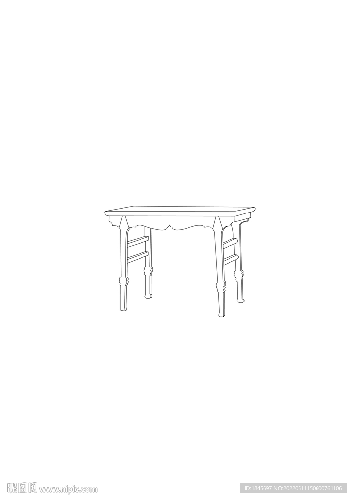 明铁力插肩榫酒桌
