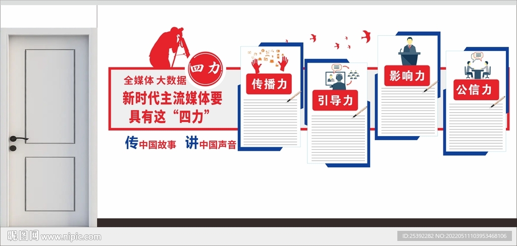 融媒体文化墙