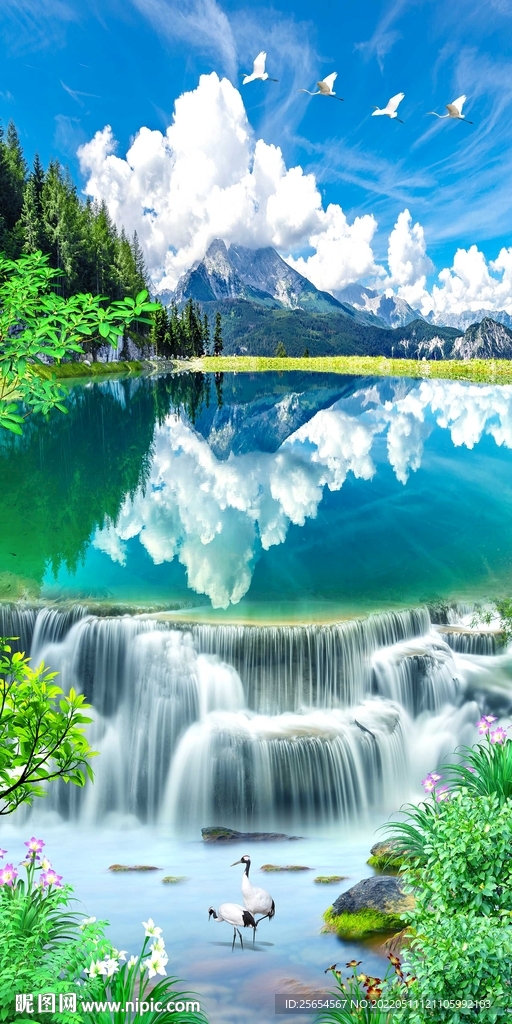 流水风景玄关